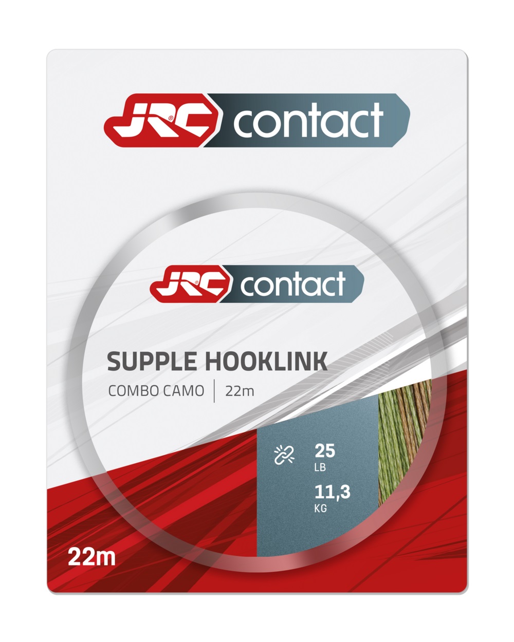 JRC Contact Supple Hooklink Combo Camo Materiale da rig (22m)