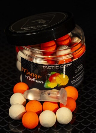 Tactic Carp Mango Madness Pop Ups 15mm (Incl. Stimolante dell'Appetito)