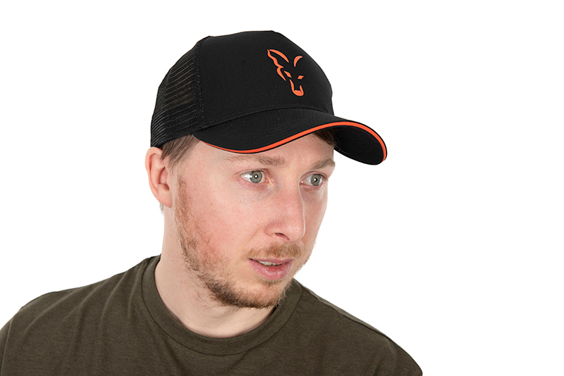 Cappello Trucker Fox Collection - Black & Orange