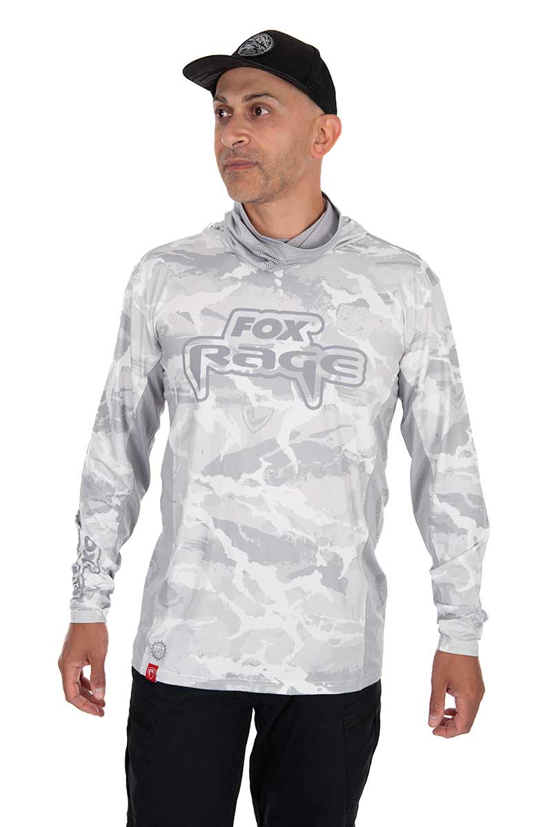 Fox Rage UV Felpa con Cappuccio Light Cam Top