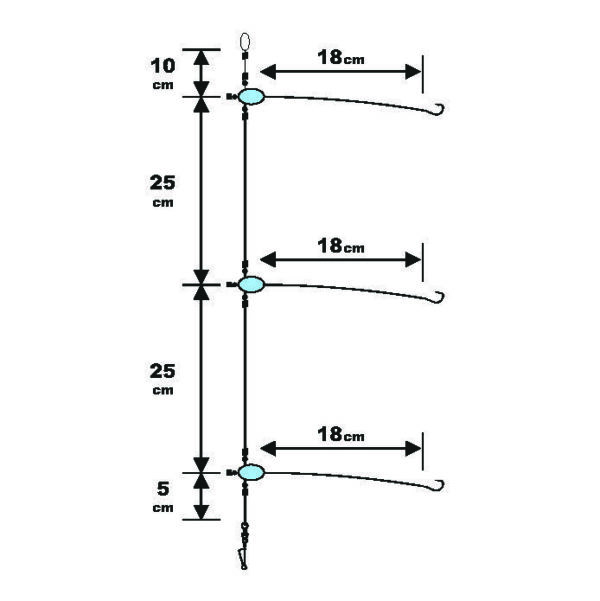 Sunset BDL Boat RS Competition Special Rock Fish Fluorocarbon Rig 0,26mm 65cm