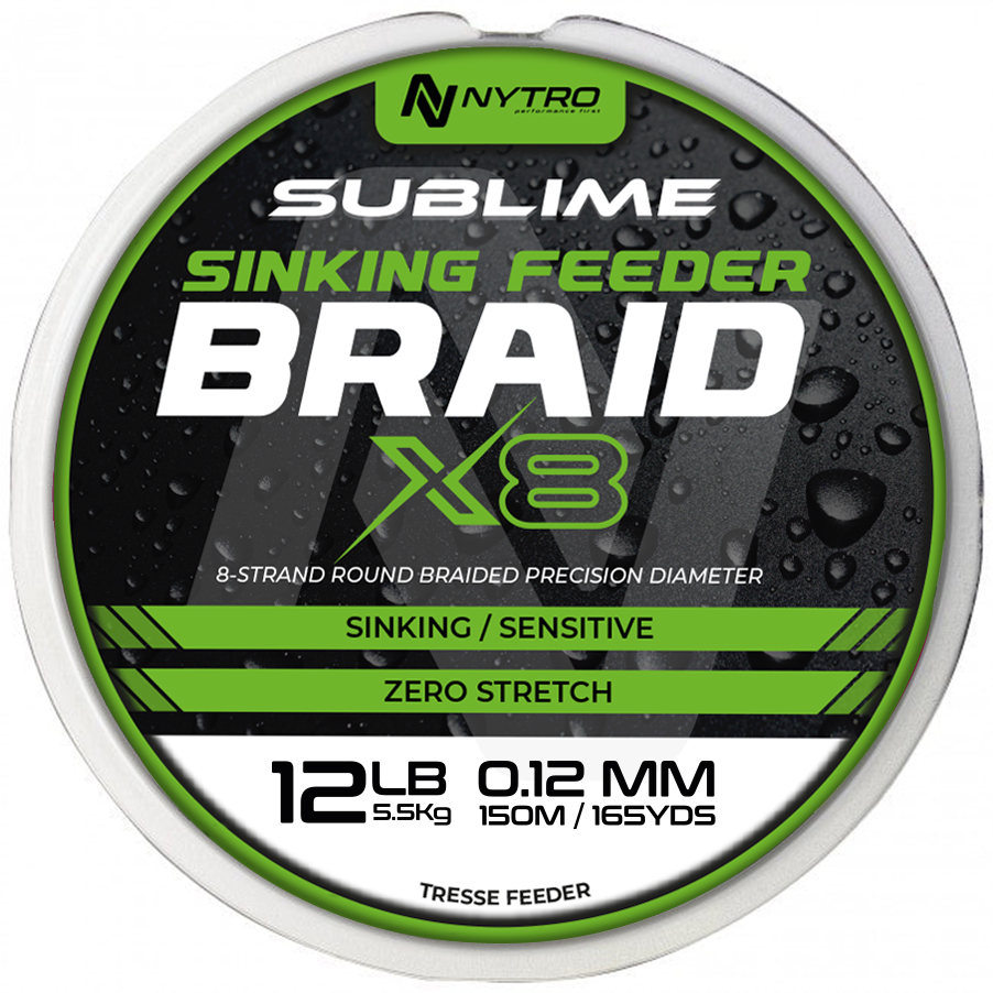 Lenza Intrecciata Nytro Sublime X8 Sinking Feeder Braid 150m