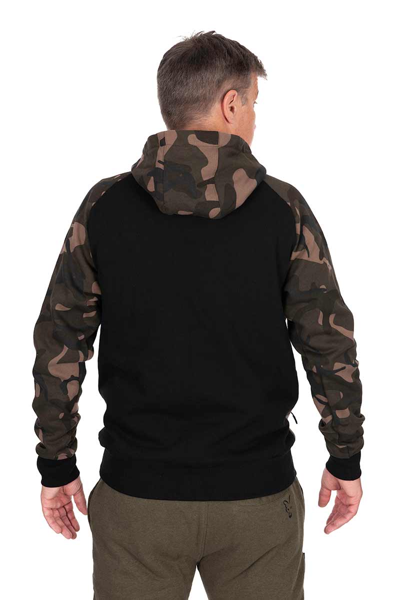 Felpa con Cappuccio Fox Black/Camo Pullover Premium 310