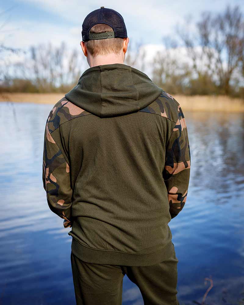 Felpa Fox LW Khaki/Camo Split Zip