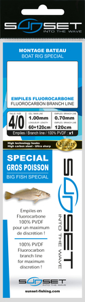 Sunset BDL Boat RS Competition Special Big Fish Fluorocarbon Rig