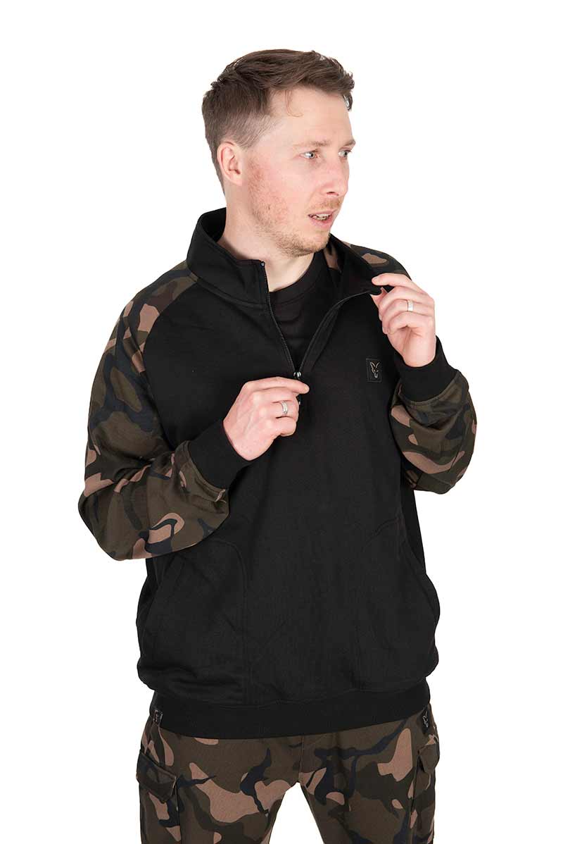 Maglione Fox LW Black/Camo QTR Zip