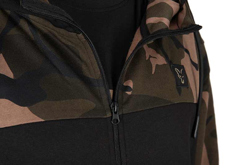 Felpa Fox LW Black/Camo Split Zip