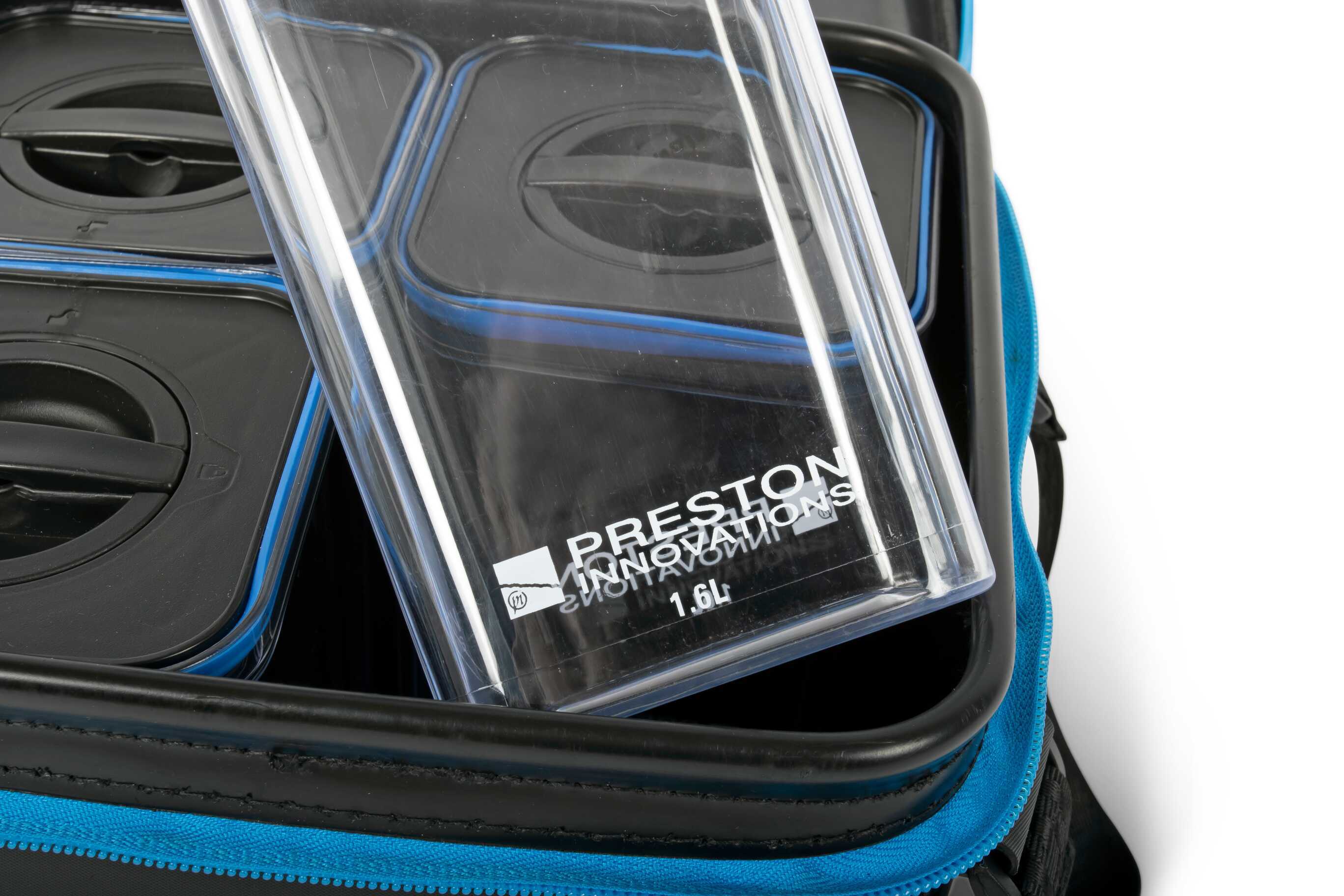 Borsa per Esche Preston Safe (Incl. 4 Contenitori per Esche)