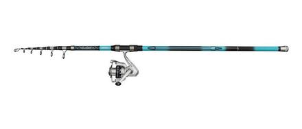 Combo di Canna Telescopica Mitchell Tanager 3 SW Surf Pro (80-150g)