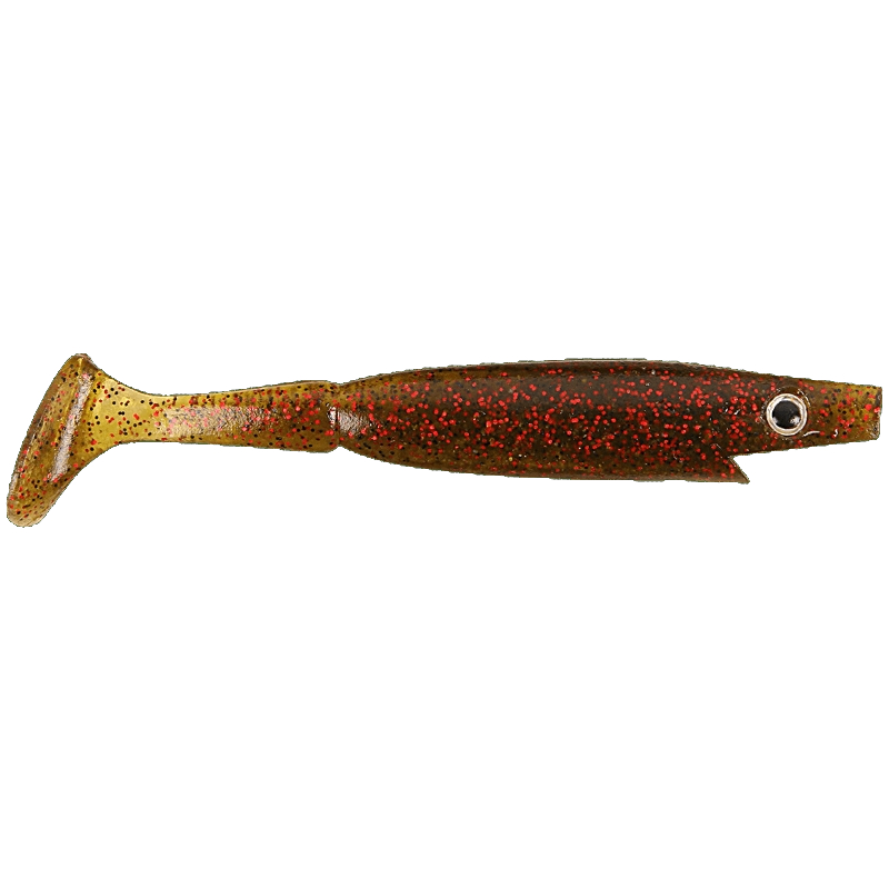 Strike Pro Piglet Shad 10cm 7g (6 pezzi) - Watermelon Red Flake