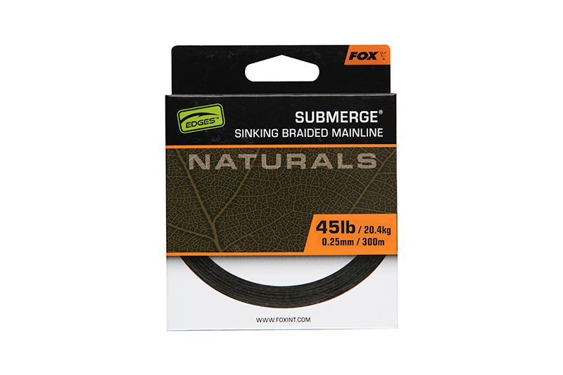 Lenza da Carpa Verde scura Intrecciata Fox Edges Sub Naturals (300m)