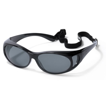 Polaroid Suncover Fitover P8900 Occhiali da sole Black (Grey Lens)