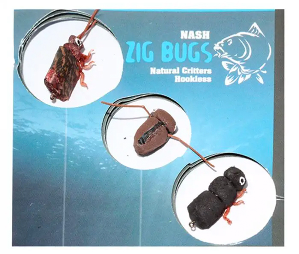 Mega Adventure Carp Box, confezione di end tackle di alta qualità! - Nash Zig Bugs Natural Critters