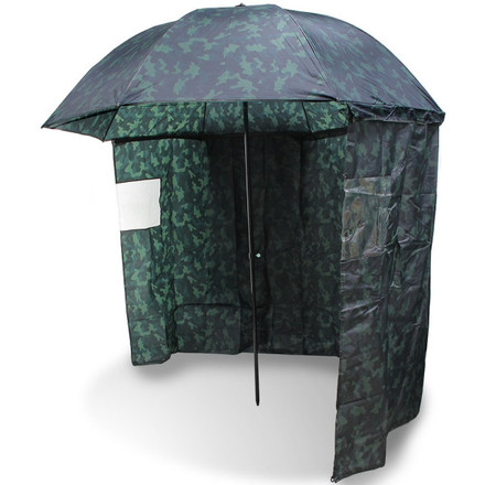 Ombrello da pesca con protezione laterale NGT 45'' Camouflage