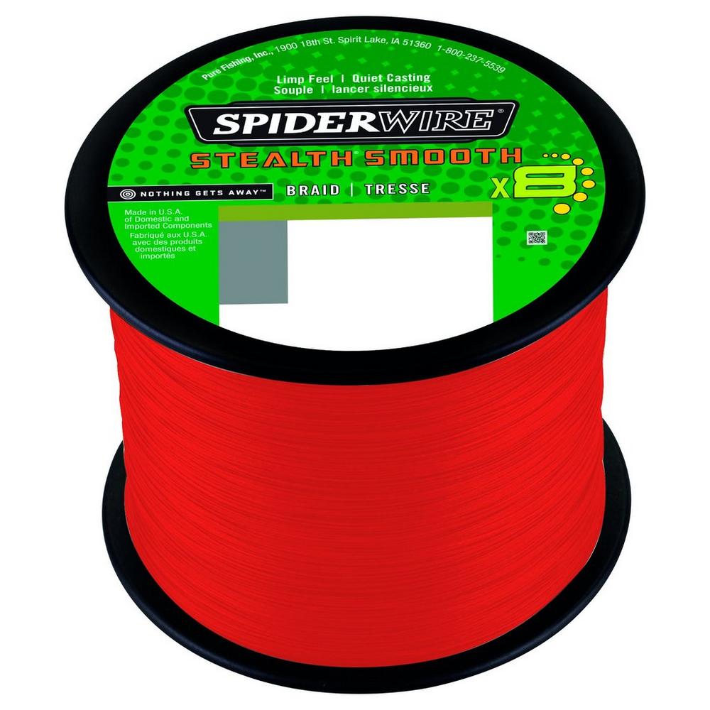 Spiderwire Stealth Smooth 8 Red Lenza Intrecciata (2000m)