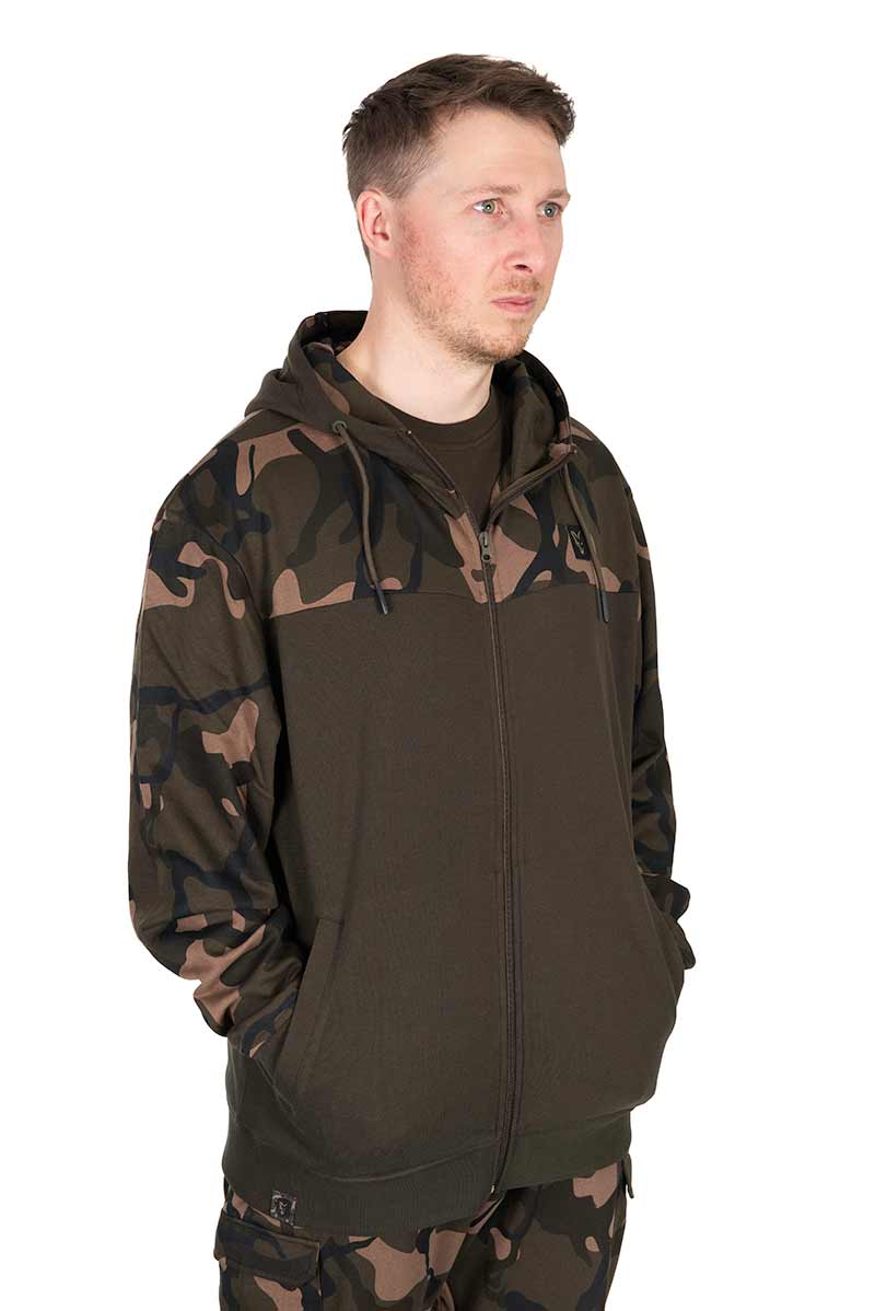 Felpa Fox LW Khaki/Camo Split Zip