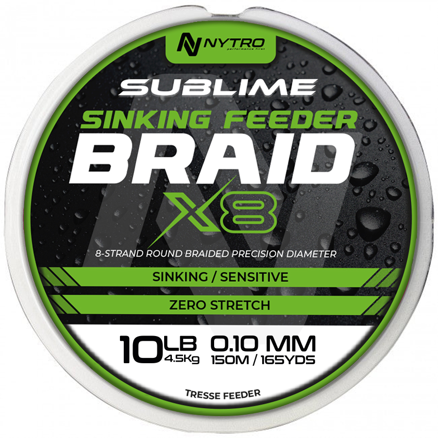 Lenza Intrecciata Nytro Sublime X8 Sinking Feeder Braid 150m