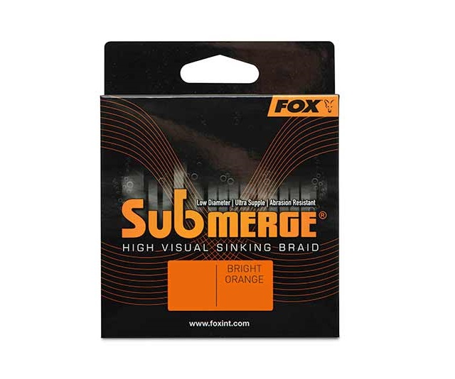 Lenza da Carpa Intrecciata Fox Submerge Orange Sinking (600m)