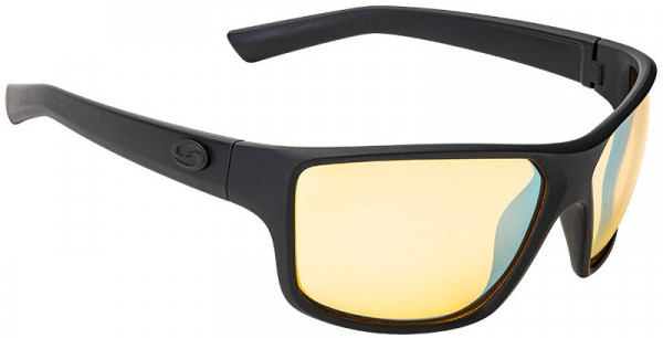 Occhiali da Sole Strike King S11 Optics - Clinch Matte Black Frame / Yellow Silver Mirror Glasses