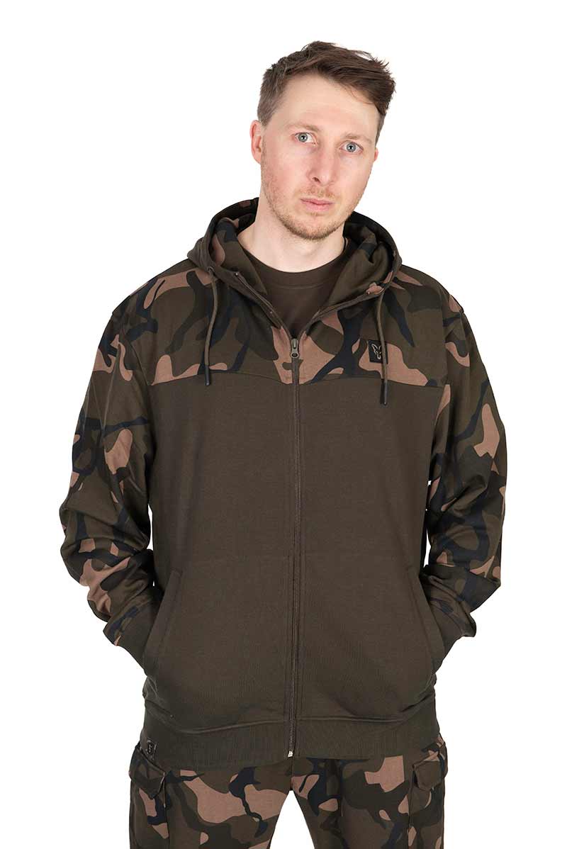 Felpa Fox LW Khaki/Camo Split Zip