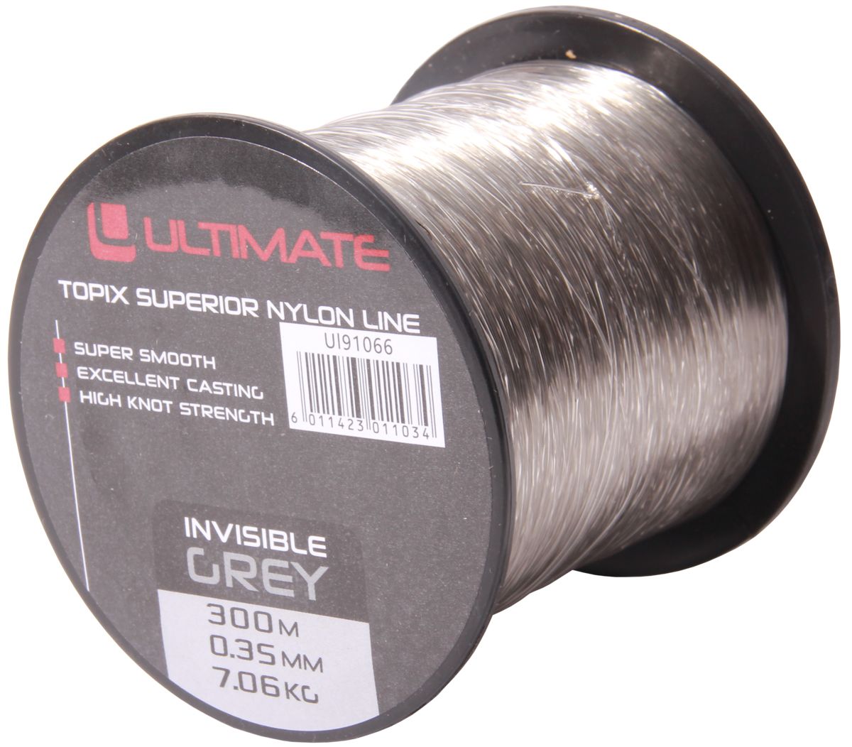 Ultimate Topix nylon invisible grey 300m 0,35mm 7,06kg