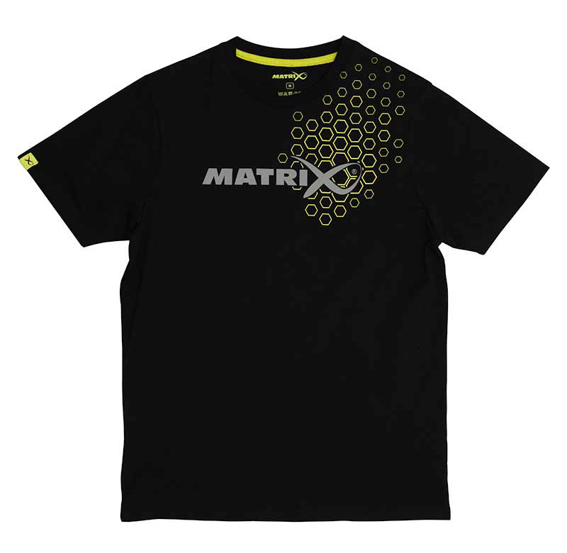 Maglietta Matrix Hex Print Nero