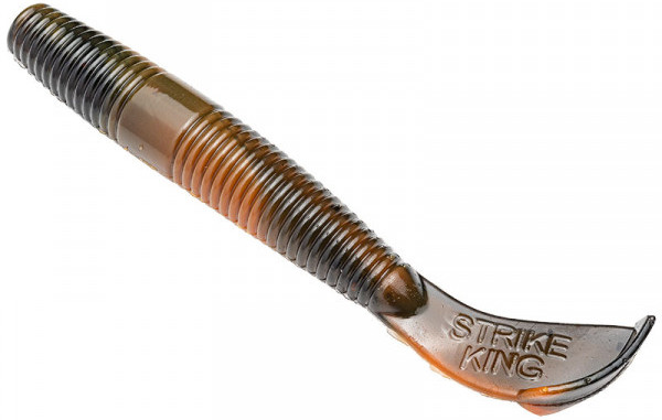 Strike King Rage Ned Cut-R Worm 7,5cm, 6 pezzi! - Crawdaddy