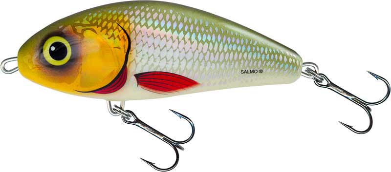 Salmo Fatso Jerkbait galleggiante 12cm (59g) - Silver Halo