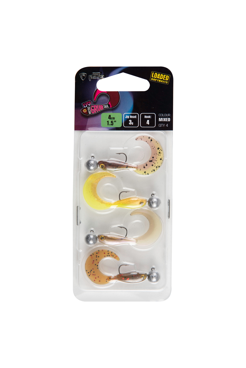 Fox Rage Micro Grub Tail confezione mista di colori UV