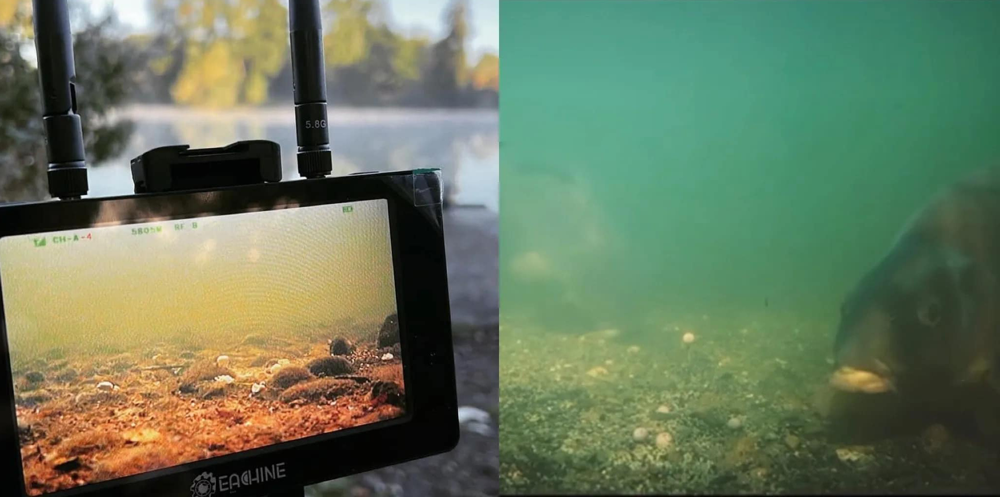 Il kit di telecamere per la pesca subacquea in tempo reale CarpSight MarginCAM+ è composto da: