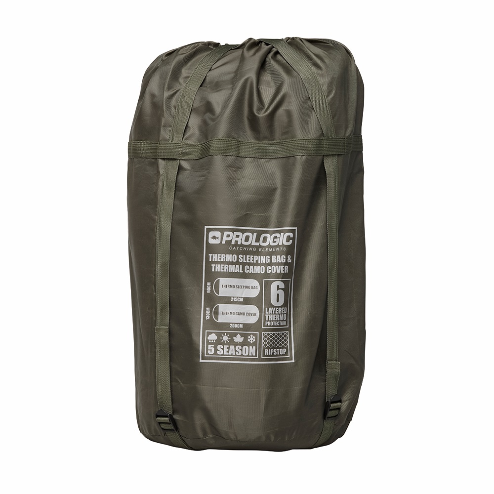 Prologic Element Comfort S/Bag & Thermal Camo Cover 5 Season 215 x 90cm