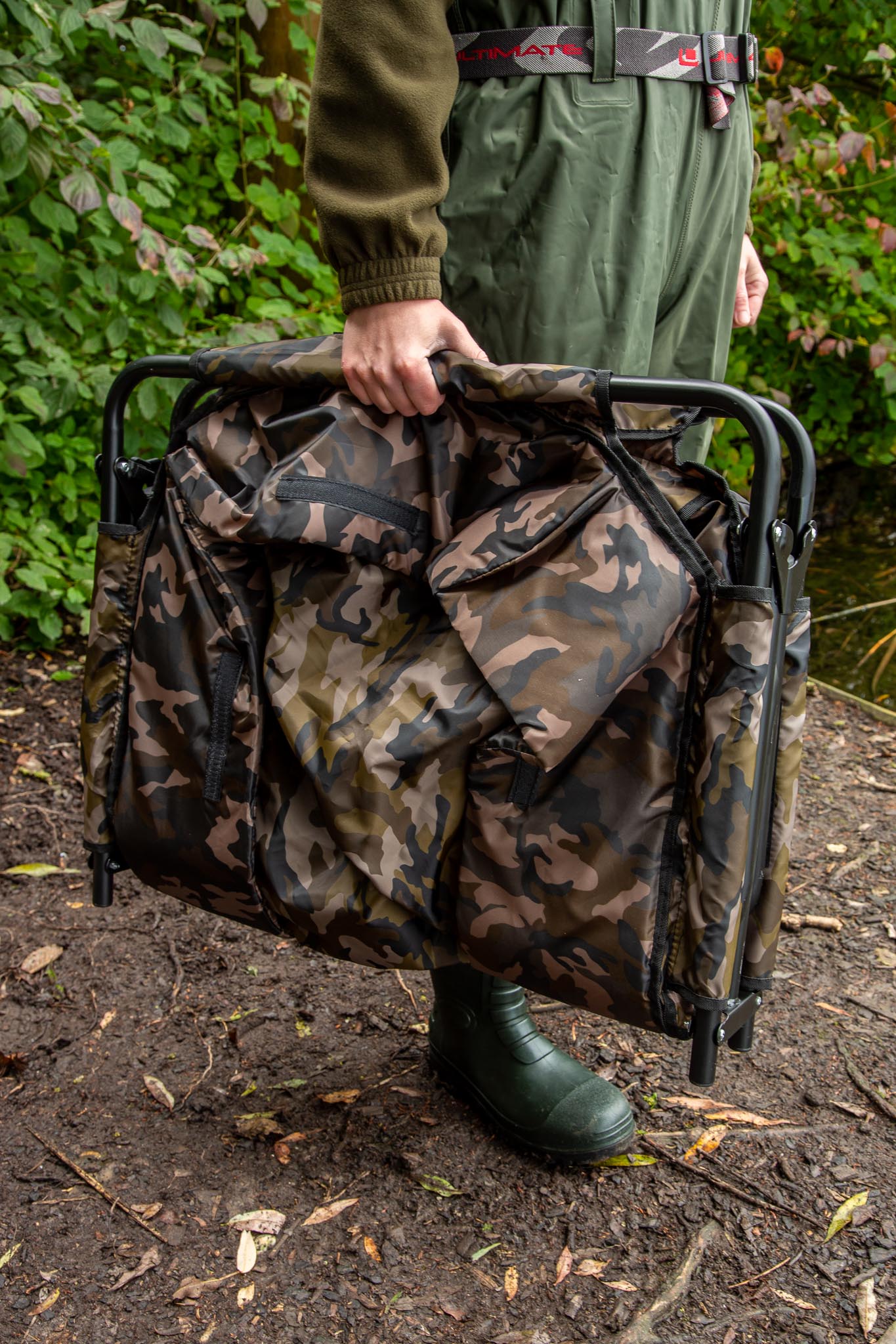 Ultimate Folding Carp Cradle Camo