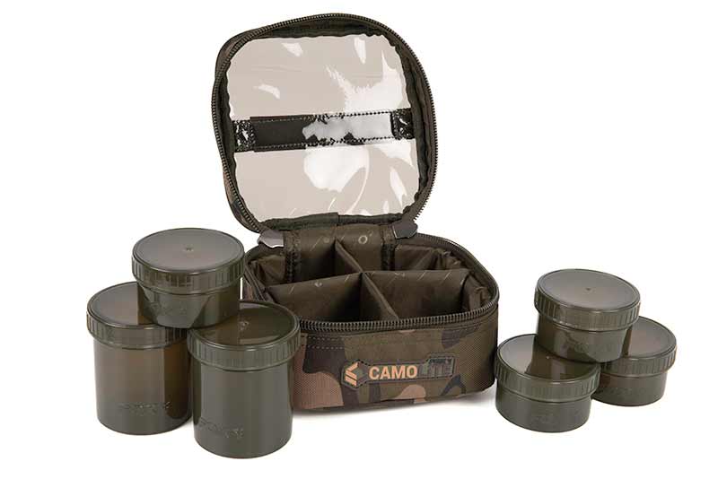 Borsa per Hookbait Fox Camolite 6 Vasetti (Incl. 6 Vasetti)