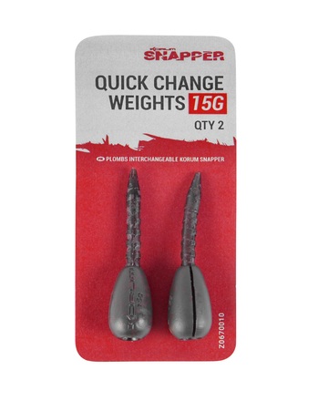 Korum Snapper Quick Change Weights (2 pezzi)
