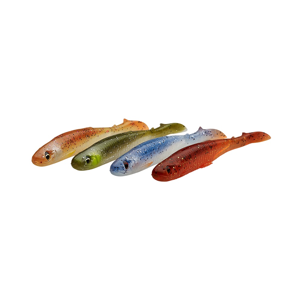 Savage Gear Slender Scoop Shad Clear Water Mix (4 pezzi)