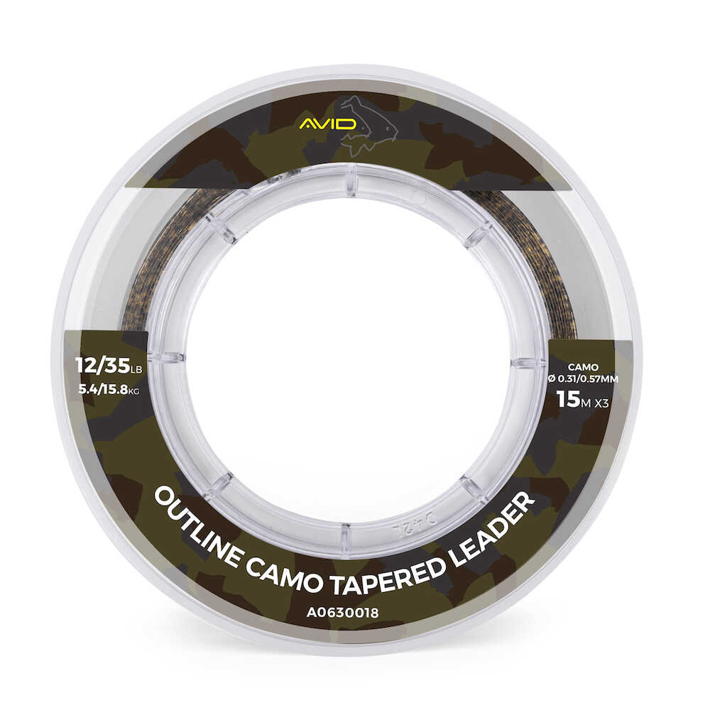 Avid Outline Camo Tapered Leader (3 pezzi)