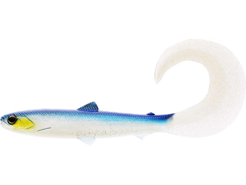 Westin BullTeez Curltail 8cm (3 pezzi) - Blue Headlight