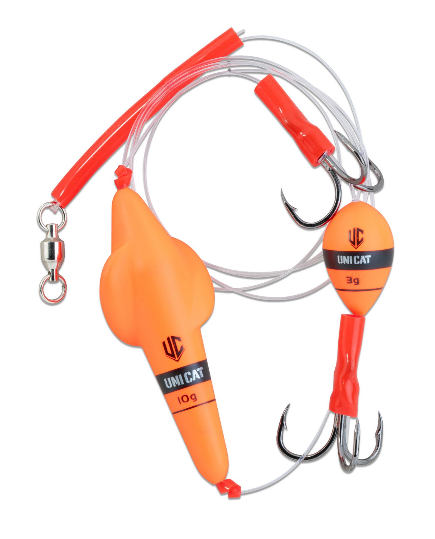 Uni Cat Rotating Worm Rig per Pesce Gatto 3/0 (48,4kg) (160cm)