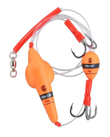 Uni Cat Rotating Worm Rig per Pesce Gatto 3/0 (48,4kg) (160cm)