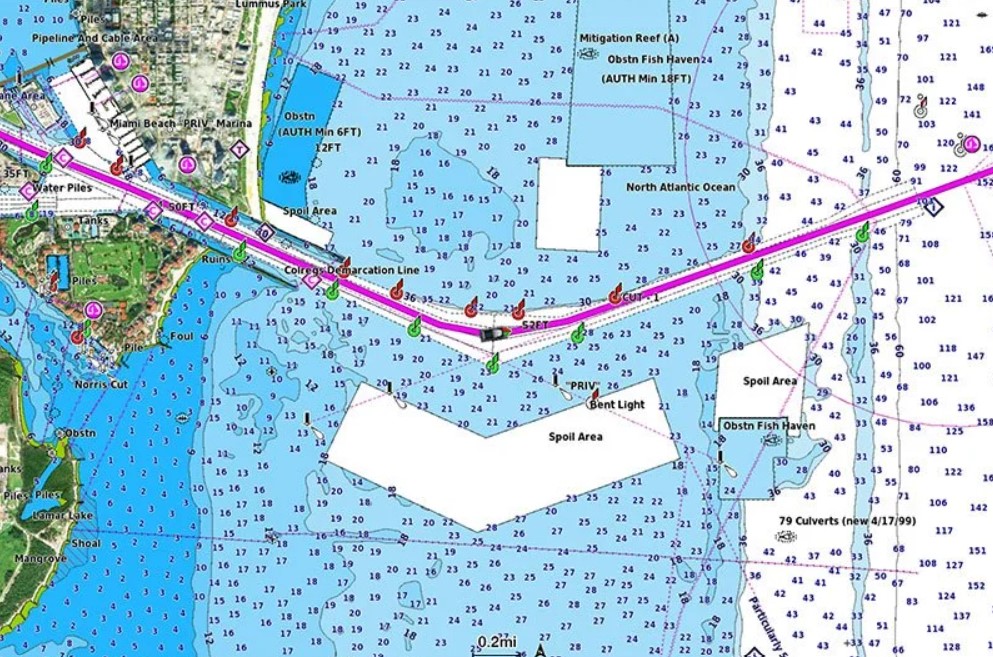 Navionics Vision+ Carta delle acque del Benelux e della Germania occidentale