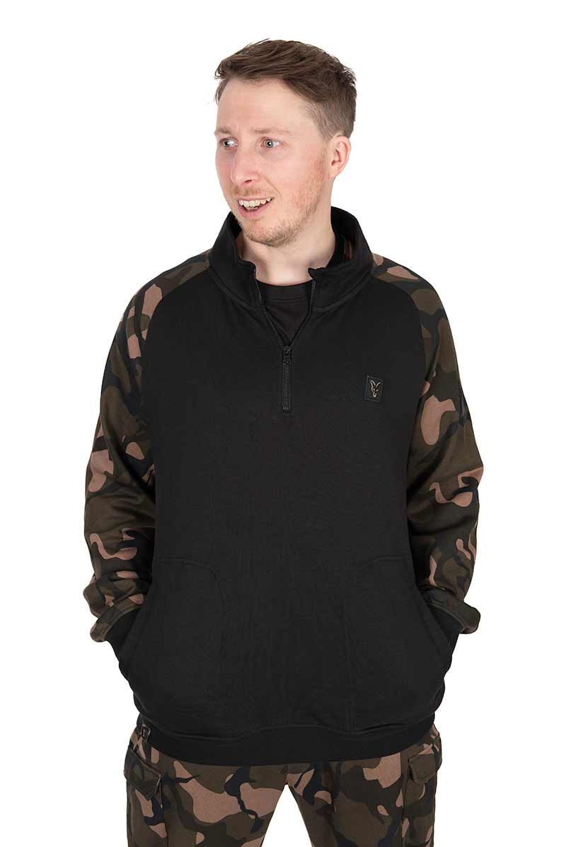 Maglione Fox LW Black/Camo QTR Zip