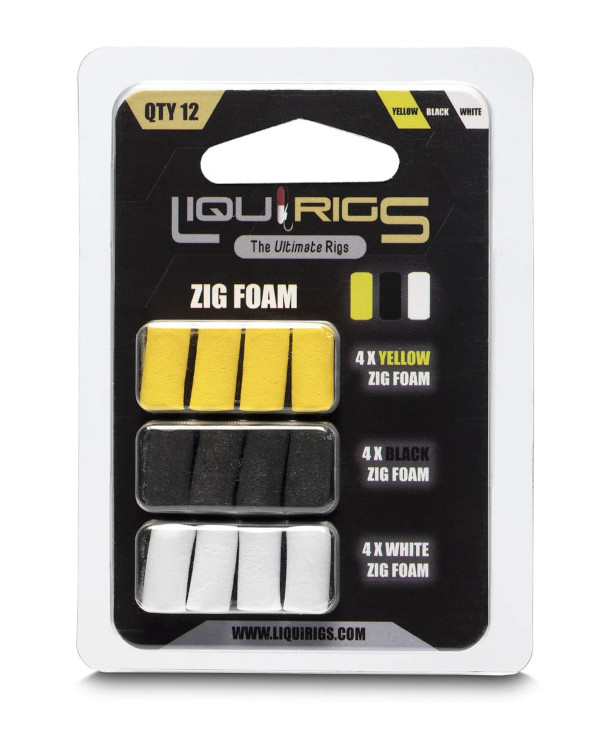 Liquirigs Liquid Zig Foam (12 pezzi) - Black/Yellow/White