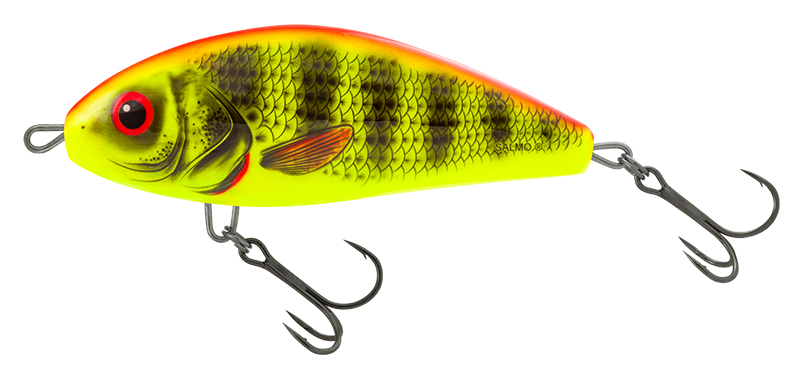 Salmo Fatso Jerkbait galleggiante 12cm (59g) - Bright Perch