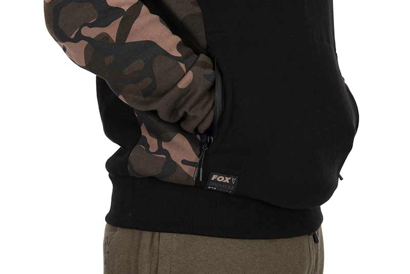 Felpa con Cappuccio Fox Black/Camo Pullover Premium 310