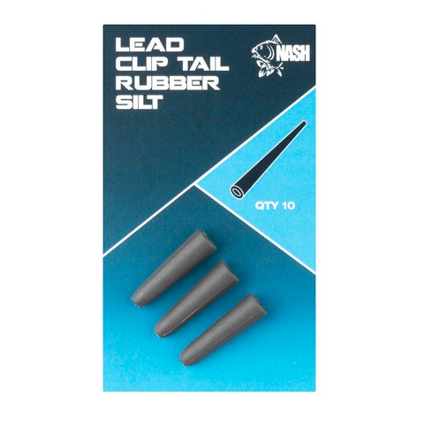 Nash Lead Clip Tail Rubber (10 pezzi) - Limo Scuro