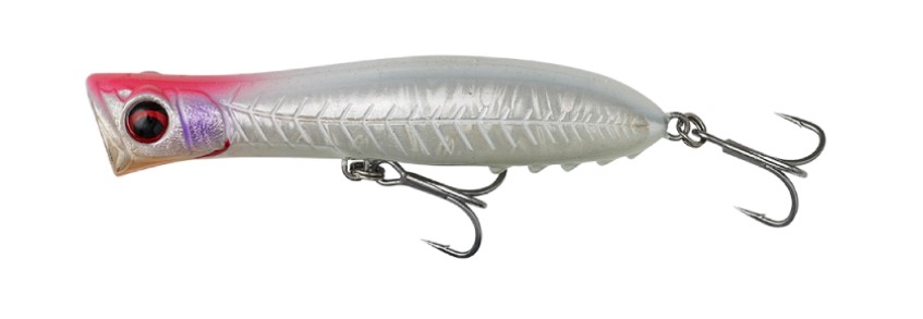 Savage Gear Gravity Popper Galleggiante 13cm (40g) - White Glow