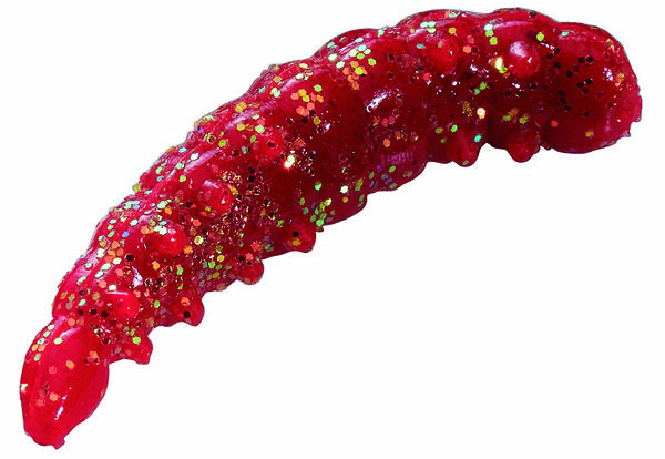 Berkley Powerbait Honey Worms, 55 pezzi! - Red Glitter