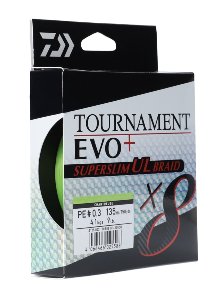 Daiwa Tournament X8 Evo+ Lenza Intrecciata Superslim UL (135m)