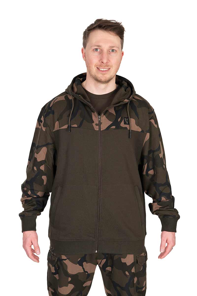 Felpa Fox LW Khaki/Camo Split Zip