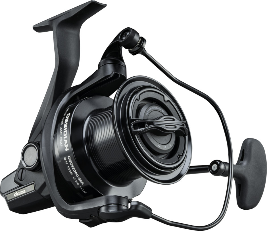 Okuma Obsidian Carp Big Pit Mulinello Incl. Bobina di riserva